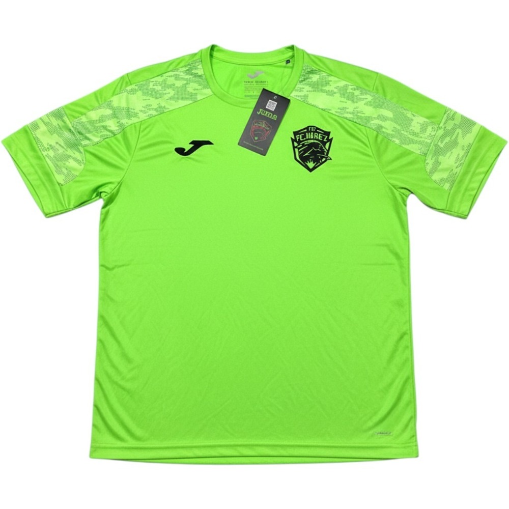 Joma FC Juarez Mens 2nd Training Short Sleeve T-Shirt Lime Green Small NWT